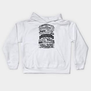 ABC FEEL GOOD Abraham-Hicks Inspired Typography Law of Attraction Kids Hoodie